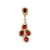 9K Tanzanian Ruby Gold Pendant