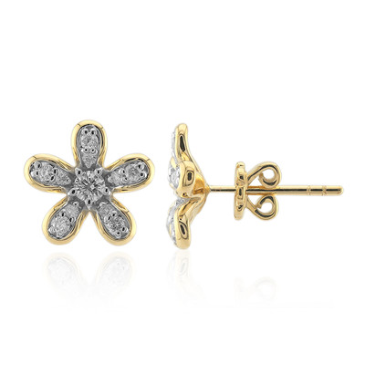 9K SI1 (G) Diamond Gold Earrings (Annette)