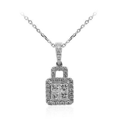 18K SI1 (H) Diamond Gold Necklace (CIRARI)