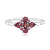 Pink Tourmaline Silver Ring