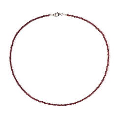 Mozambique Garnet Silver Necklace