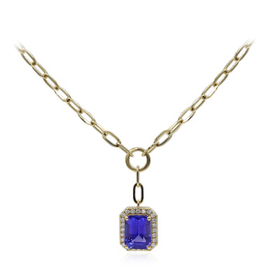 14K AAA Tanzanite Gold Necklace (CIRARI)