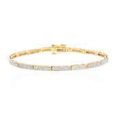 9K I2 (I) Diamond Gold Bracelet