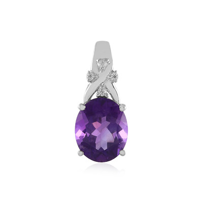 Amethyst Silver Pendant