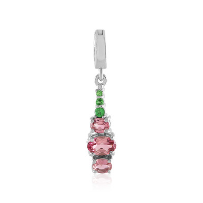 Nigerian Pink Tourmaline Silver Pendant