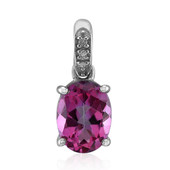 Purple Topaz Silver Pendant