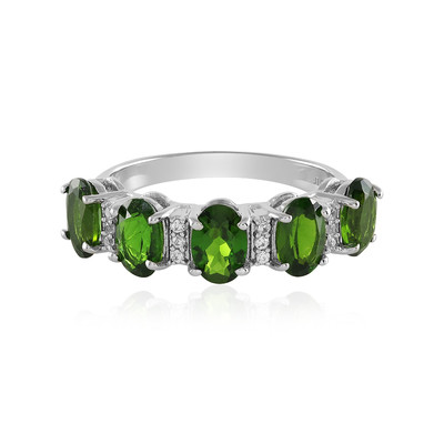 Russian Diopside Silver Ring