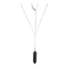 Obsidian Silver Necklace