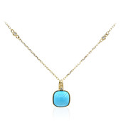 14K Arizona Turquoise Gold Necklace (CIRARI)