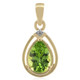 9K Wagogo Peridot Gold Pendant