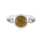 Yellow Zircon Silver Ring