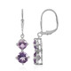 Amethyst Silver Earrings