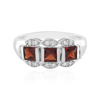 Mozambique Garnet Silver Ring