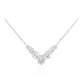 White Topaz Silver Necklace