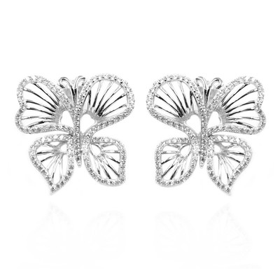 Zircon Silver Earrings