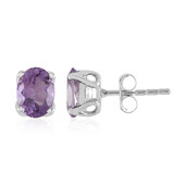 Rose de France Amethyst Silver Earrings