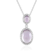 Rose de France Amethyst Silver Necklace