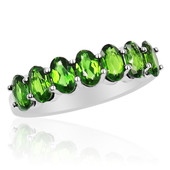 Russian Diopside Silver Ring