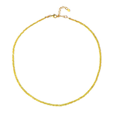 Yellow Sapphire Silver Necklace