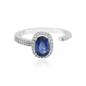 18K Ceylon Blue Sapphire Gold Ring