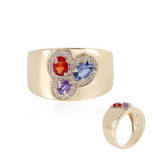 9K Ceylon Blue Sapphire Gold Ring (Adela Gold)