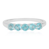 Blue Apatite Silver Ring