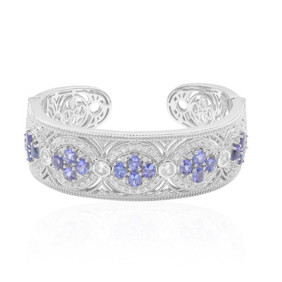 Tanzanite Silver Bangle (Dallas Prince Designs)