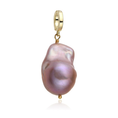 Purple Freshwater Pearl Silver Pendant