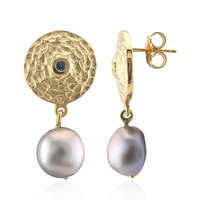 Mystic Freshwater Pearl Silver Earrings (TPC)