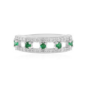 Zambian Emerald Silver Ring