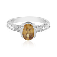 Mandarin Zircon Silver Ring