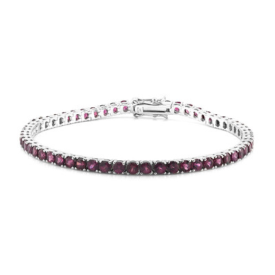 Rhodolite Silver Bracelet