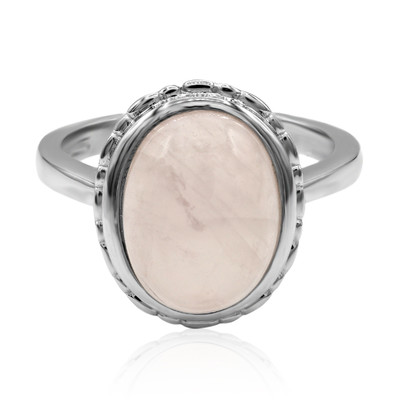 Rose Quartz Silver Ring