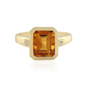 Madeira Citrine Silver Ring