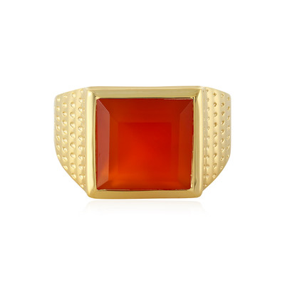 Red Onyx Silver Ring