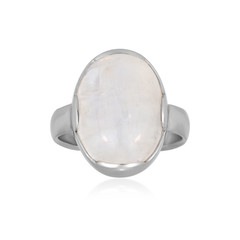 Bihar rainbow moonstone Silver Ring