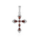 Mozambique Garnet Silver Pendant