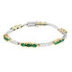 Zambian Emerald Silver Bracelet (Gems en Vogue)