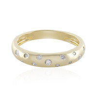 I2 (I) Diamond Silver Ring