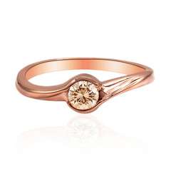 9K VS1 Argyle Rose De France Diamond Gold Ring