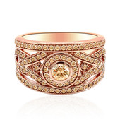 14K VS1 Argyle Rose De France Diamond Gold Ring (Annette)