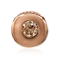 9K VS1 Argyle Rose De France Diamond Gold Pendant