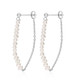 White Freshwater Pearl Silver Earrings