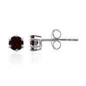 Garnet Silver Earrings