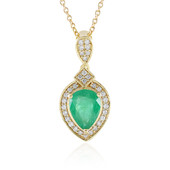 14K Brazilian Emerald Gold Necklace (AMAYANI)
