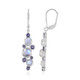 Blue Moonstone Silver Earrings (KM by Juwelo)