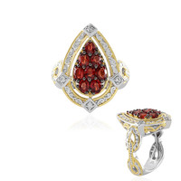 Tanzanian Ruby Silver Ring (Gems en Vogue)