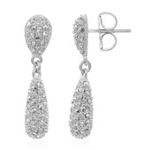 Chrome Marcasite Silver Earrings (Dallas Prince Designs)