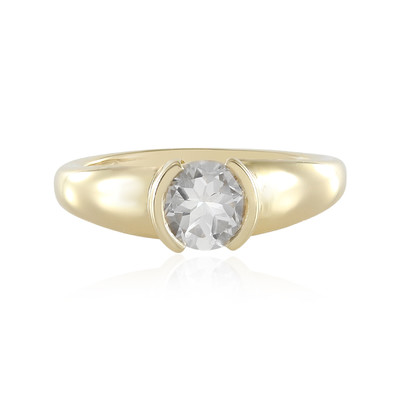 White Topaz Silver Ring