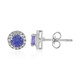 Tanzanite Silver Earrings